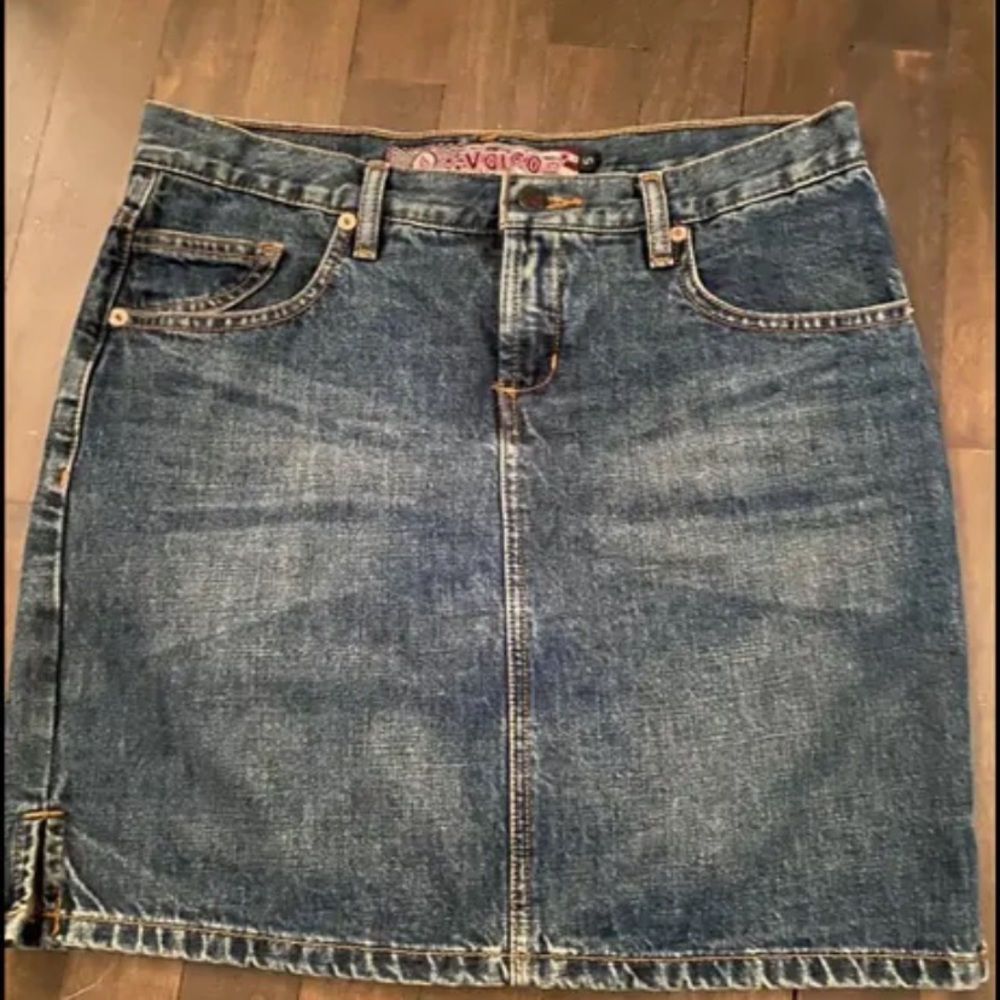 Volcom denim skirt